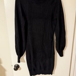 Elegant Black Long Sleeve Dress